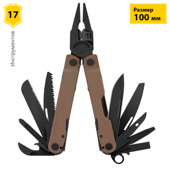 Мультитул LEATHERMAN REBAR COYOTE 832406 с нейлоновым чехлом